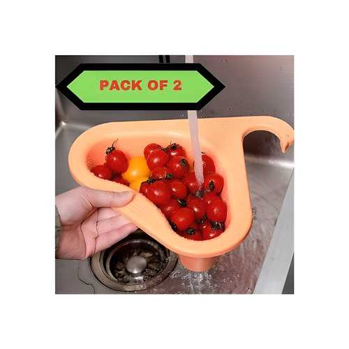 Grabone™ Multipurpose Plastic Kitchen Sink Organizer Corner(Pack of 2)