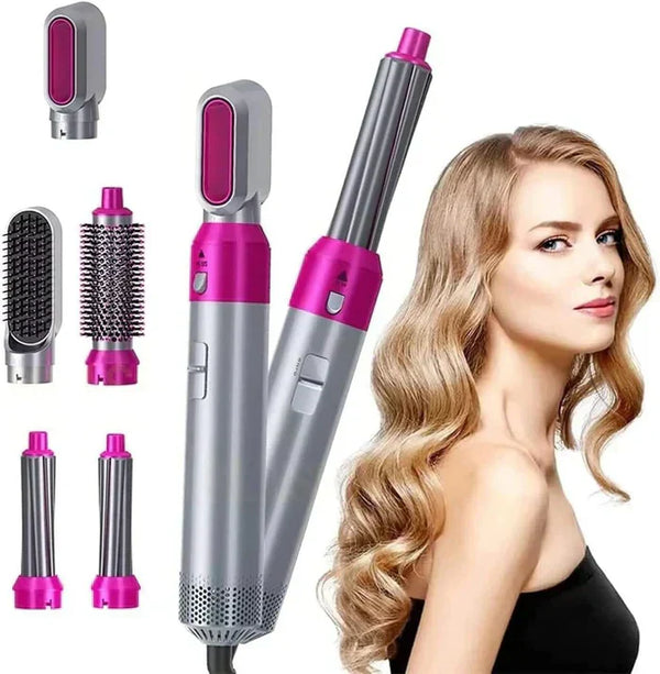 Grabone™ 5 in 1 Hot Air Styler Hair Dryer Comb Multifunctional Styling Tool for Curly Hair