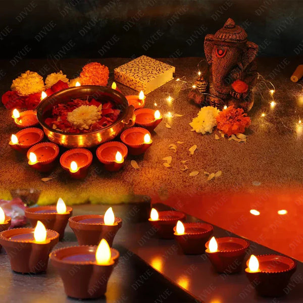 🪔 Grabone™ Reusable Diya Light with Water Sensor